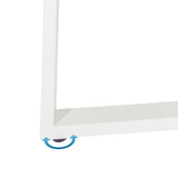 Height-adjustable foot of the Corner desk WORKSPACE BASIC I in white by hjh OFFICE