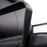 Black armrest of the LISSO Professional Executive Chair with a smooth surface by hjh OFFICE