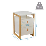 Dimensional drawing of the Side table TAROLO III with 40 × 40 × 60 cm by hjh LIVING