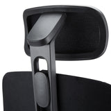 Headrest with mesh cover and black frame of the Professional Office Chair Skandis Pro by hjh OFFICE