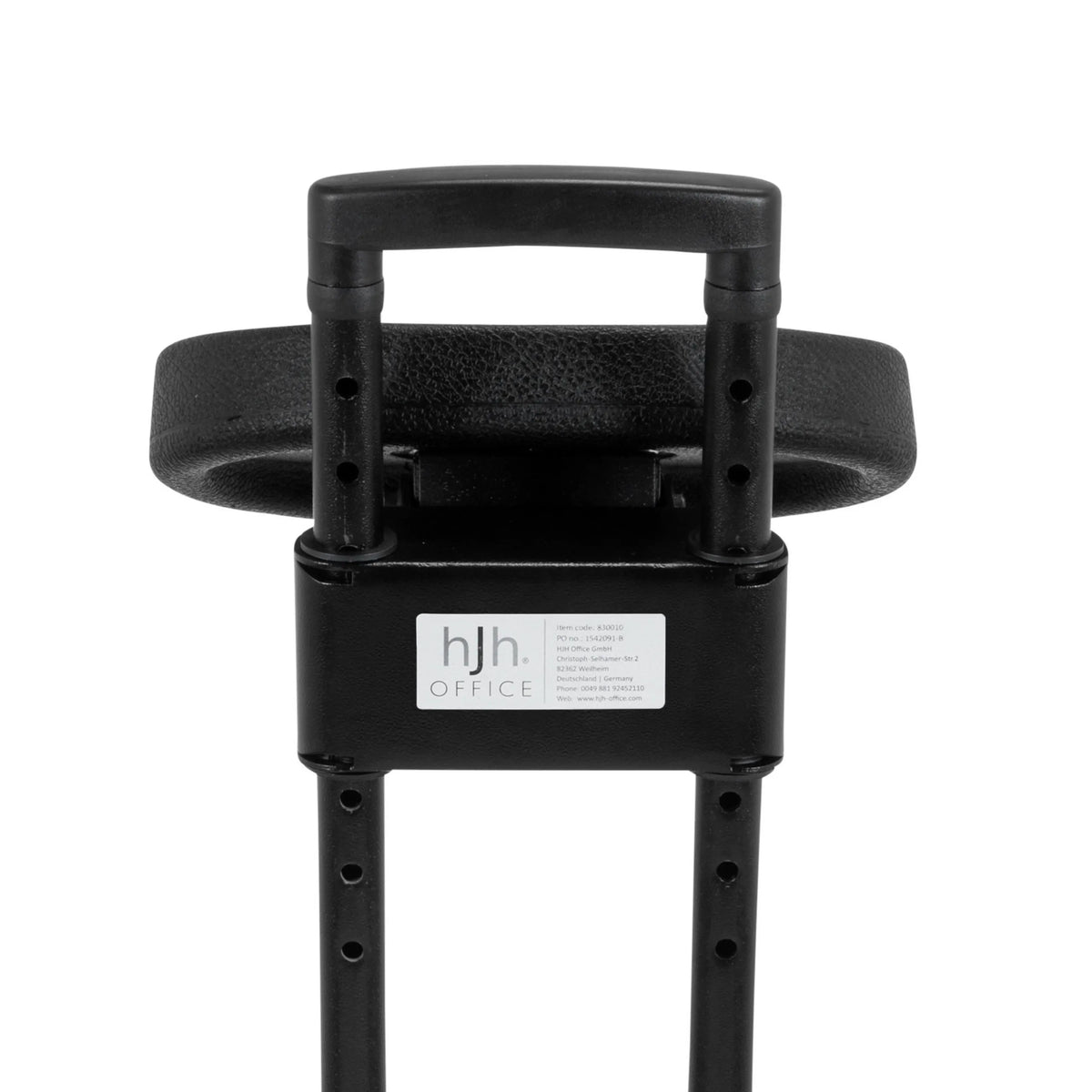 Rating plate on the underside of the standing aid TOP WORK 32 in black by hjh OFFICE
