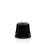 Black Step stool TIO-S with non-slip surface by hjh OFFICE – 360-degree view (front three-quarter view 60°)