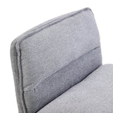 Dark grey fabric upholstery of the backrest of the Lounge Chair Criss-Cross 20 by hjh LIVING