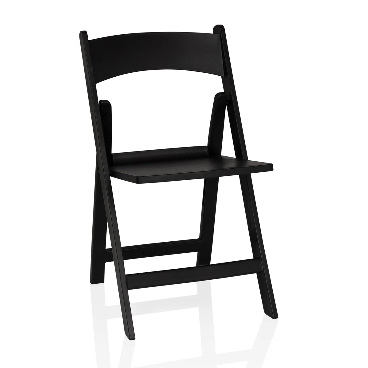 Black Outdoor chair TRAVANO 1 with backrest and square frame by hjh LIVING – 360-degree view (front view 14°)