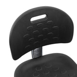 Black plastic backrest with handle opening of the Counter chair TOP WORK 23 I by hjh OFFICE