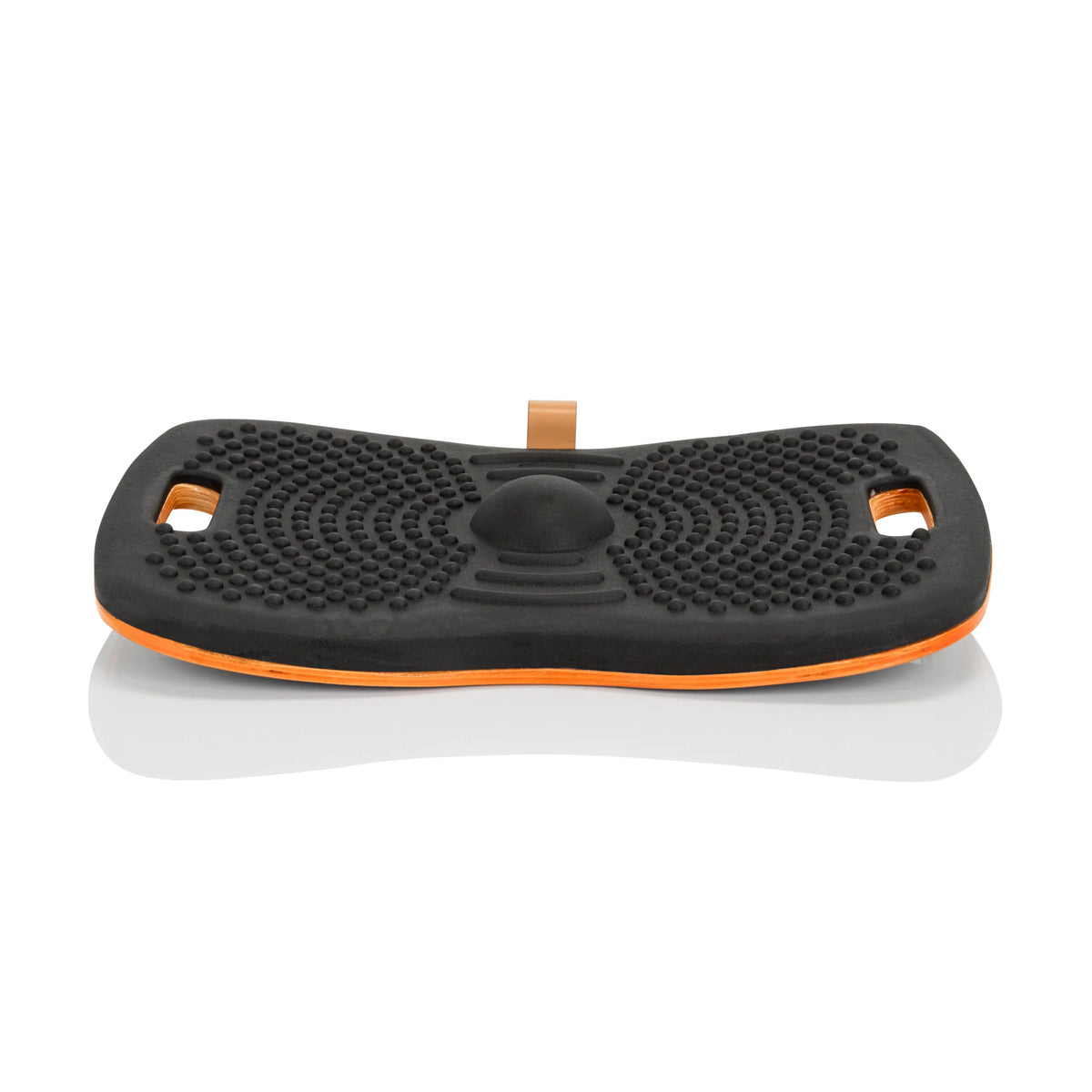 Black Balance board ACTIV with nub structure and orange core by hjh OFFICE – 360-degree view (front view 0°)