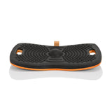 Black Balance board ACTIV with nub structure and orange core by hjh OFFICE – 360-degree view (front view 0°)