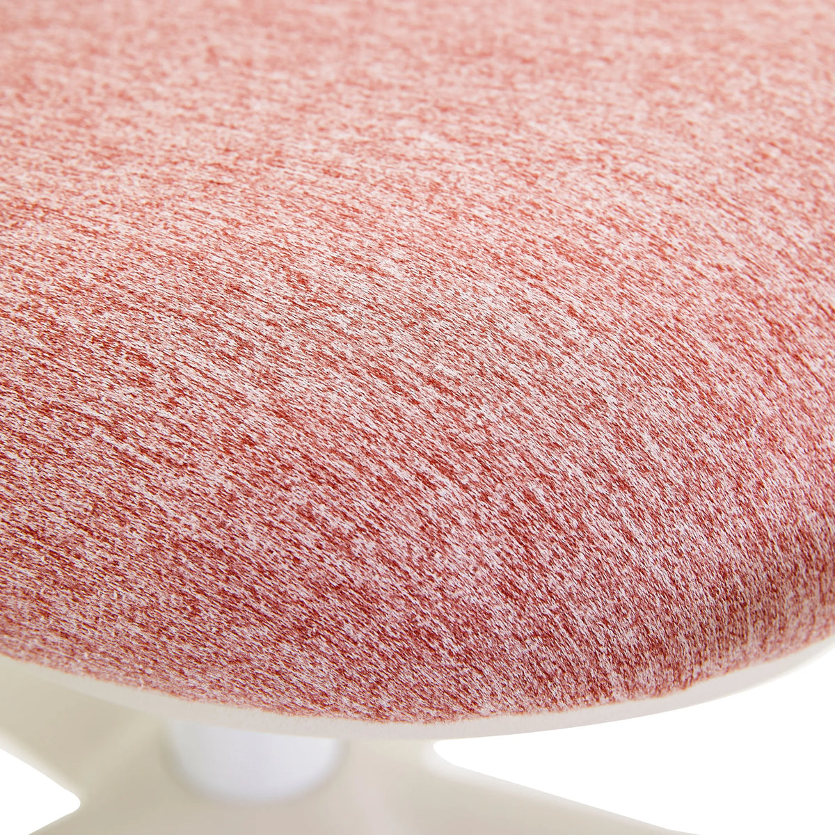 Pink textured fabric cover of the seat of the Swivel Chair – Children Swivelo by hjh OFFICE