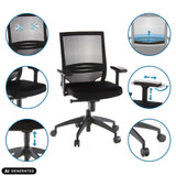Professional Office Chair PORTO BASE with various adjustment options and mesh backrest by hjh OFFICE (AI-generated image)