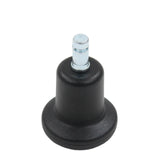 Black chair glide 5 x STAND Nr. 10 with 10 mm metal pin for all floors by hjh OFFICE