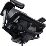 Back of the seat and mechanism of the Professional Office Chair ENJOY ULTRA GEN2 in black by hjh OFFICE