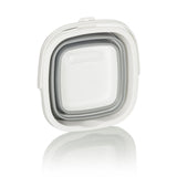 Folded Folding container CLEAN SILE in grey and white by hjh OFFICE