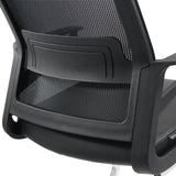 Breathable mesh backrest of the INVENTOR V PRO cantilever chair in black by hjh OFFICE