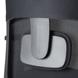Adjustable lumbar support of the Professional Office Chair Skandis Pro in black by hjh OFFICE