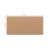 Dimensional view of the Desk Pad Padflux Terra in brown, 80 × 40 cm by hjh OFFICE