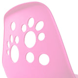 Pink backrest with paw print cut-outs of the Swivel Chair – Children FANCY I by hjh OFFICE