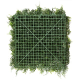 Green Plant mat LEAFLUXE 2 with square grid pattern made of plastic by hjh LIVING