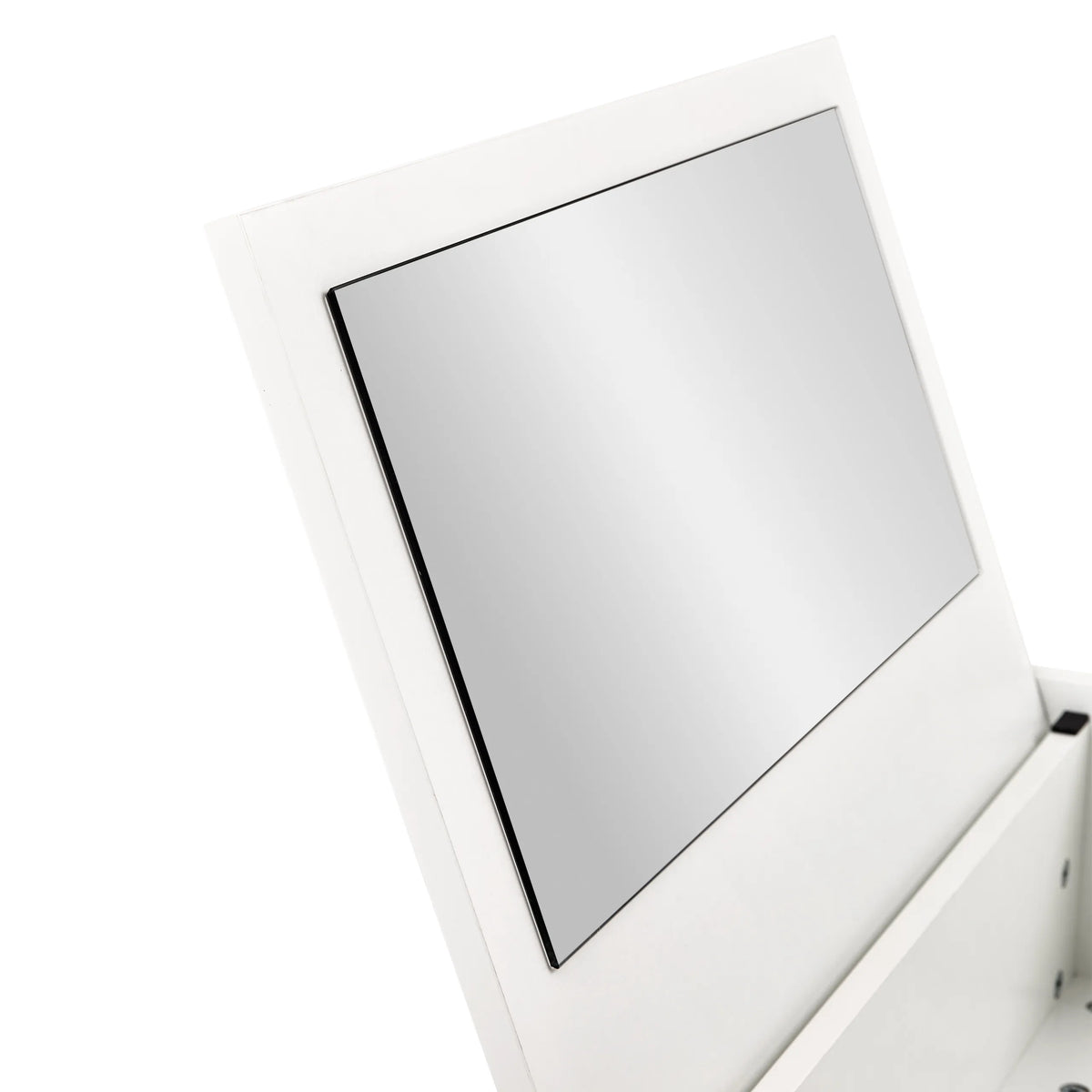 Mirror surface of the Glamdesk Makeup Mirror in a white frame by hjh LIVING