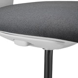 Dark grey fabric cover of the seat of the Work Chair WORK MF2 W by hjh OFFICE