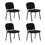 Set of four black four-legged chairs XT 600 by hjh OFFICE