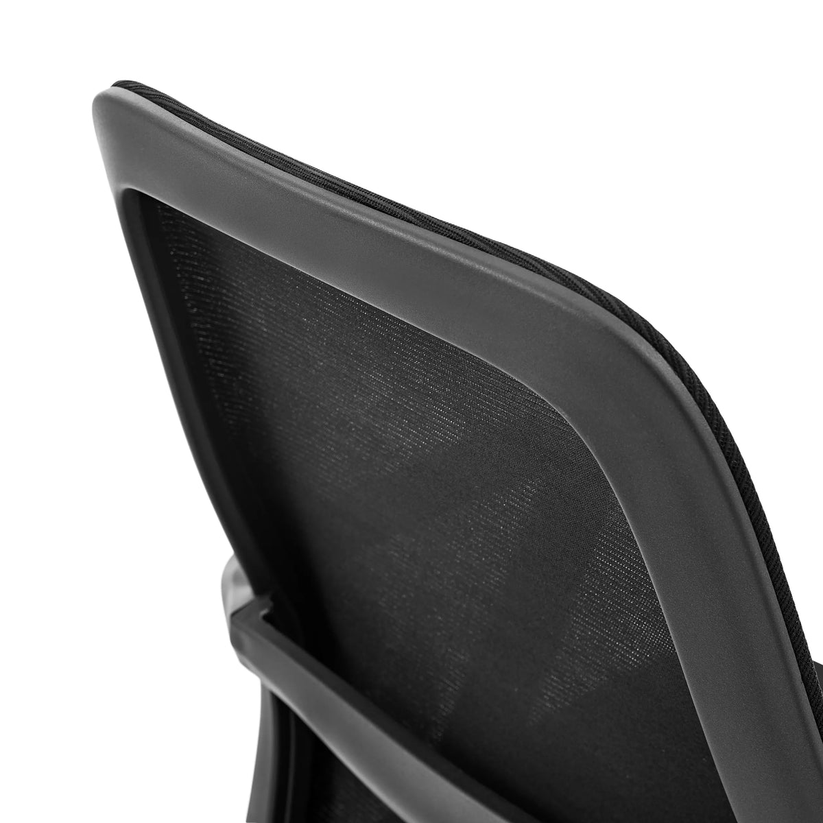 Black mesh backrest of the Home Office Chair Explorer by MyBuero