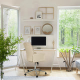 Home Office Chair SOLAO 400 in beige with castors and armrests by hjh OFFICE