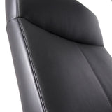 Black faux leather upholstery of the Professional Executive Chair LISSO by hjh OFFICE