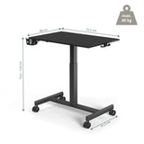 Dimensional drawing of the Standing desk Stand K with a width of 72.5 cm by hjh OFFICE