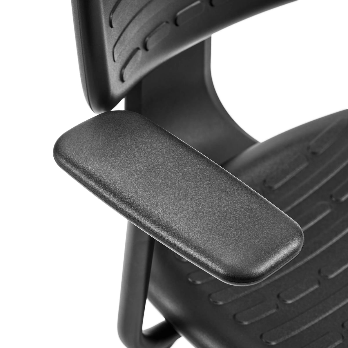 Black armrest of the Counter chair TOP WORK B1 by hjh OFFICE