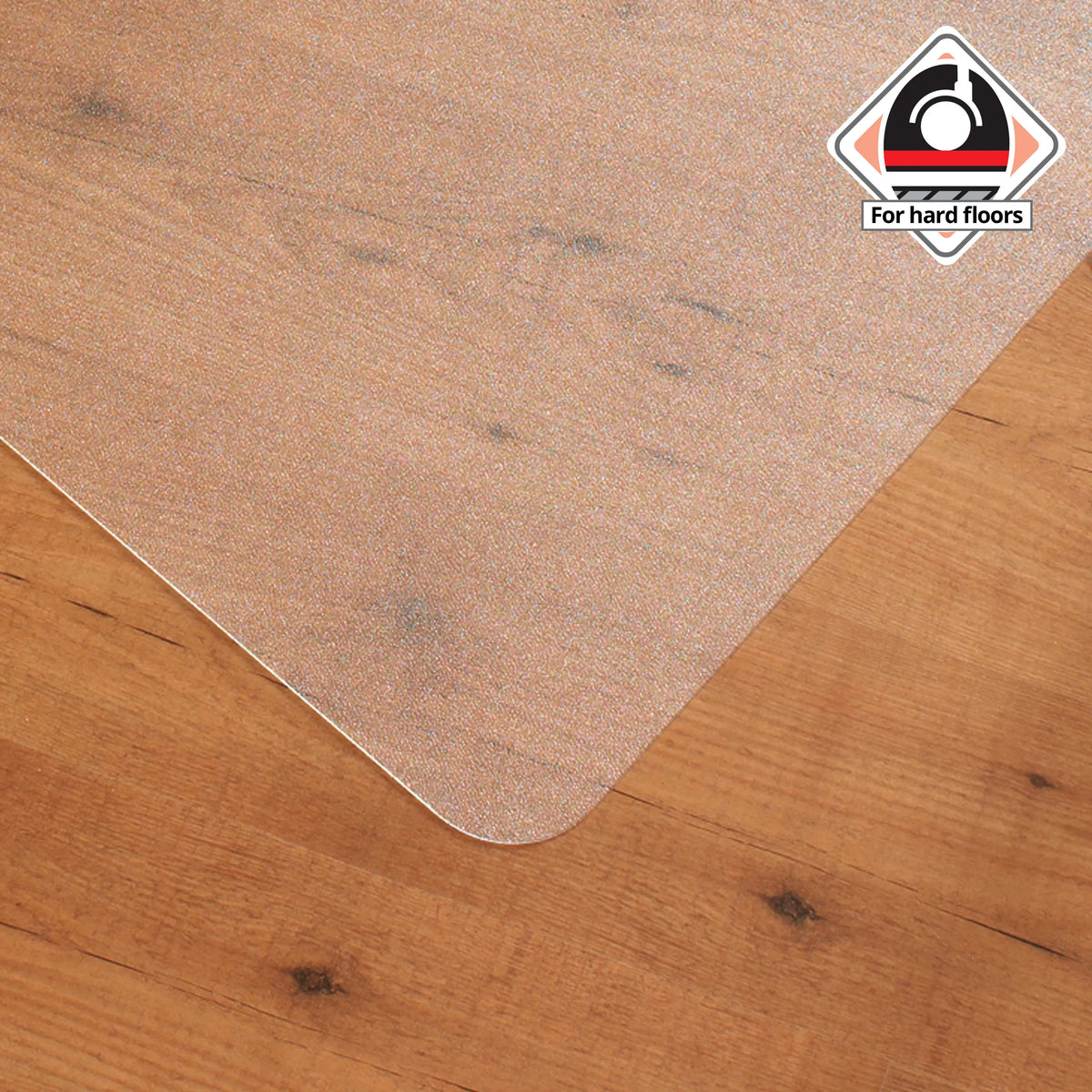 Transparent polycarbonate Office Mat ULTIMAT II for hard floors by Floortex