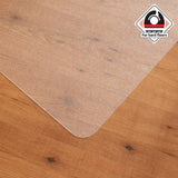 Transparent polycarbonate Office Mat ULTIMAT II for hard floors by Floortex
