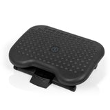 Anthracite Footrest PIEDINO DOT with nubbed structure and adjustable tilt by hjh OFFICE – 360-degree view (side profile 94°)