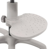 Grey footrest with nubbed structure of the KID COLOUR G1 children's swivel chair by hjh OFFICE