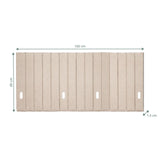 Technical drawing of the Table partition FLEXMIUT ROLL with 160 × 60 cm by hjh OFFICE