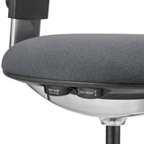 Seat height and depth adjustment of the Work Chair WORK 40 in dark grey by hjh OFFICE
