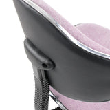 Backrest of the KIDDY GTI-3 children's swivel chair in pink with black plastic shell and chrome frame by hjh OFFICE