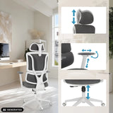 Adjustable headrest, armrests and seat height of the ERGOMY WF Home Office Chair by MyBuero (AI-generated image)