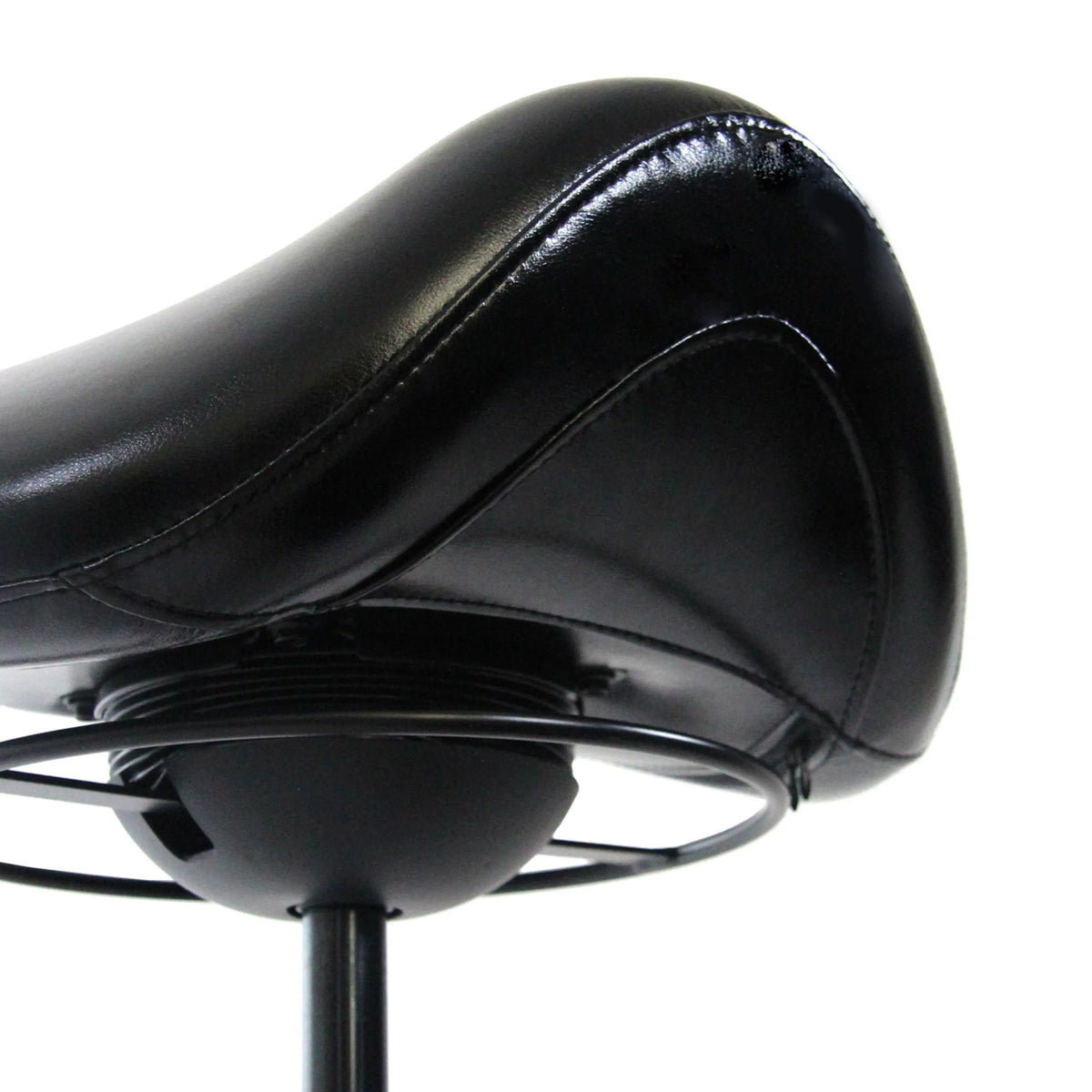 Black seat and base of the Saddle stool ORTHO SIT by hjh OFFICE