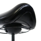 Black seat and base of the Saddle stool ORTHO SIT by hjh OFFICE