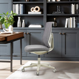Grey Home Office Chair Sitflex Lady with light frame and castors by hjh OFFICE