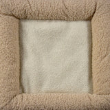 Beige fleece material of the interior of the PAWY ES cat house by hjh LIVING