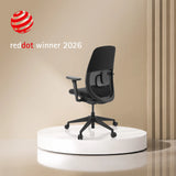Black Professional Office Chair Skandis without headrest on a white pedestal by hjh OFFICE
