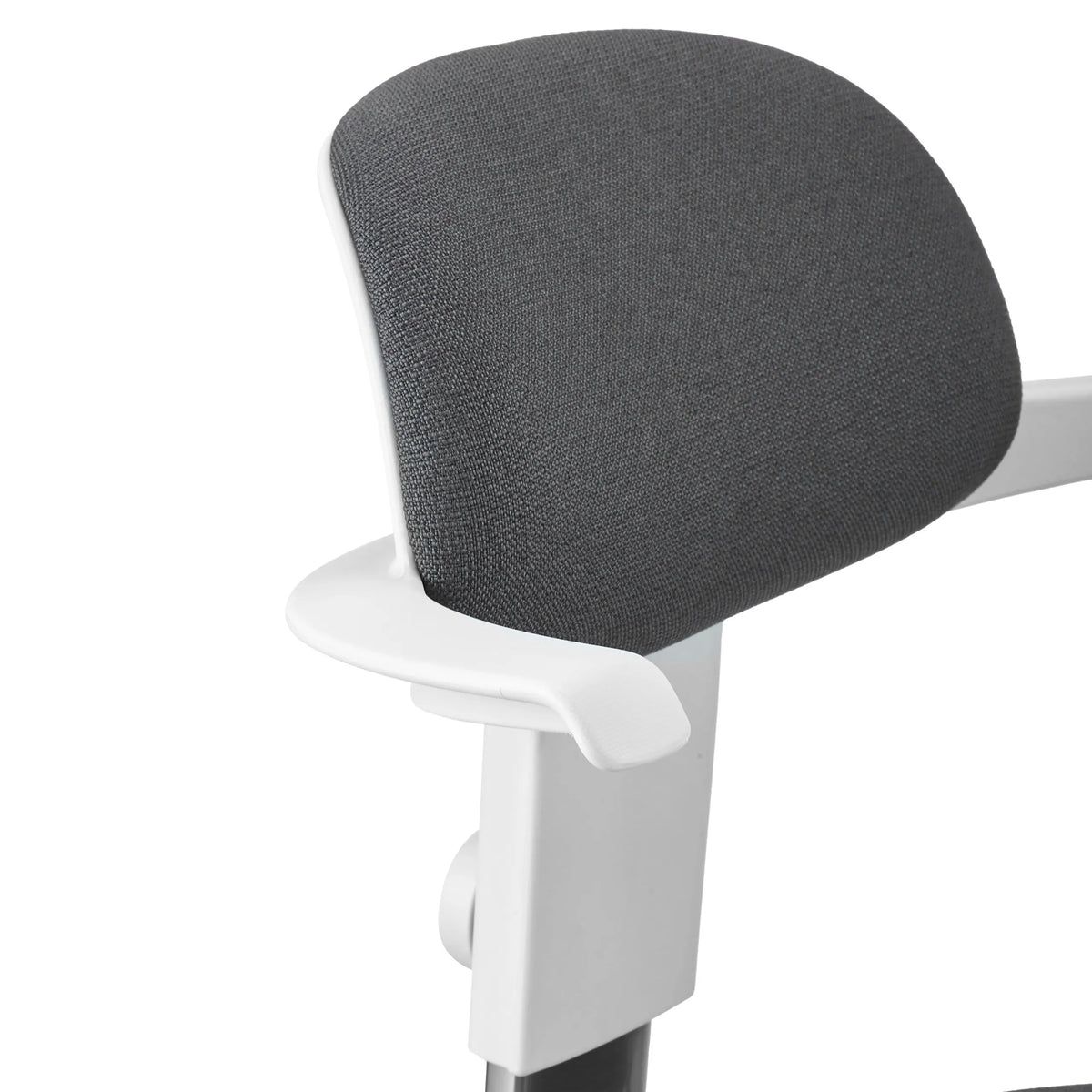 Dark grey backrest with white frame of the Work Chair TOP WORK 40 W by hjh OFFICE