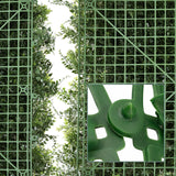 Green plastic grid with connecting element of the LEAFLUXE 2 plant mat by hjh LIVING