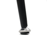 Metal floor glides on the black leg of the Upholstered chair VELVO by hjh OFFICE