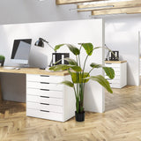 Green Artificial plant BANANE in a black pot in the office by hjh OFFICE