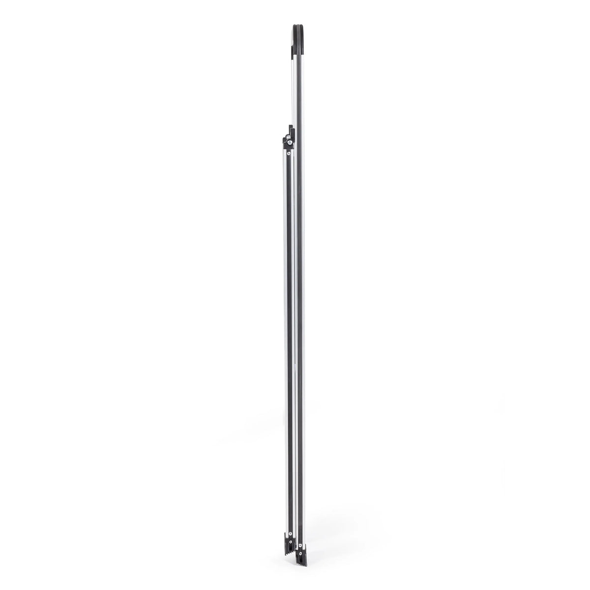 Side view of the folded Aluminium Folding Ladder SOLID V by hjh OFFICE