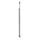 Side view of the folded Aluminium Folding Ladder SOLID V by hjh OFFICE
