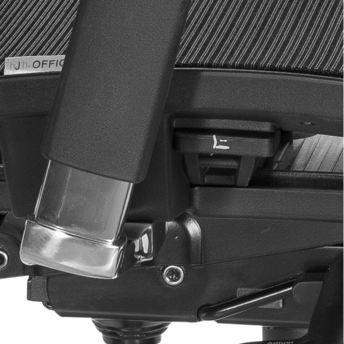 Armrest and control lever of the Counter chair TOP WORK 78 in black by hjh OFFICE