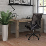 Black Home Office Chair ENCO with mesh backrest and castors by hjh OFFICE